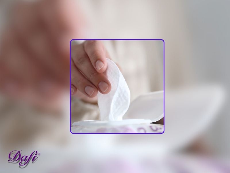 نحوه استفاده از دستمال مرطوب بانوان