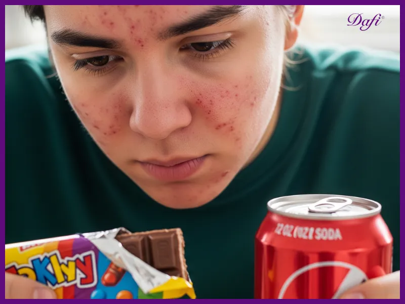 نقش شکر در التهاب و آکنه پوست