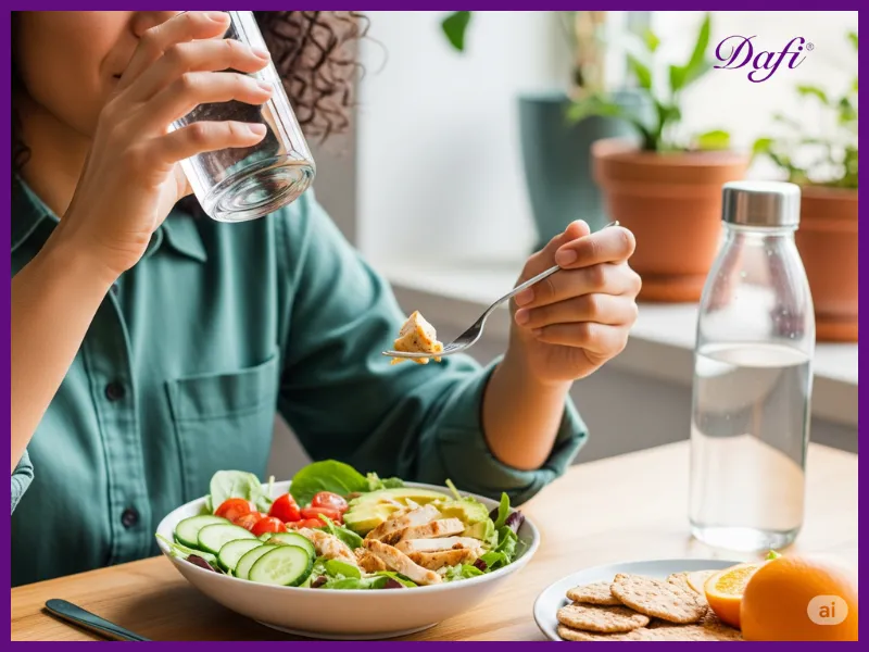 تغذیه و نوشیدن آب کافی