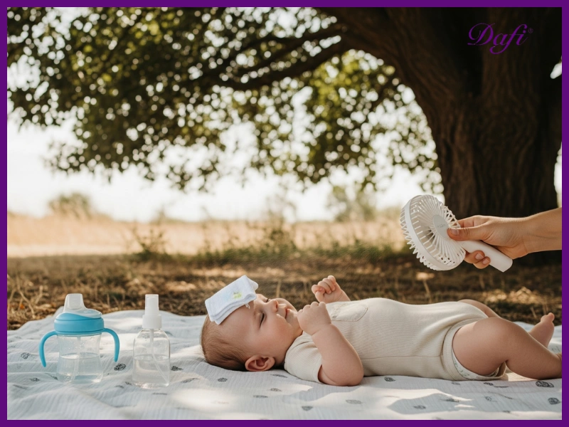 راهکارهای خانگی برای کاهش دمای بدن نوزاد