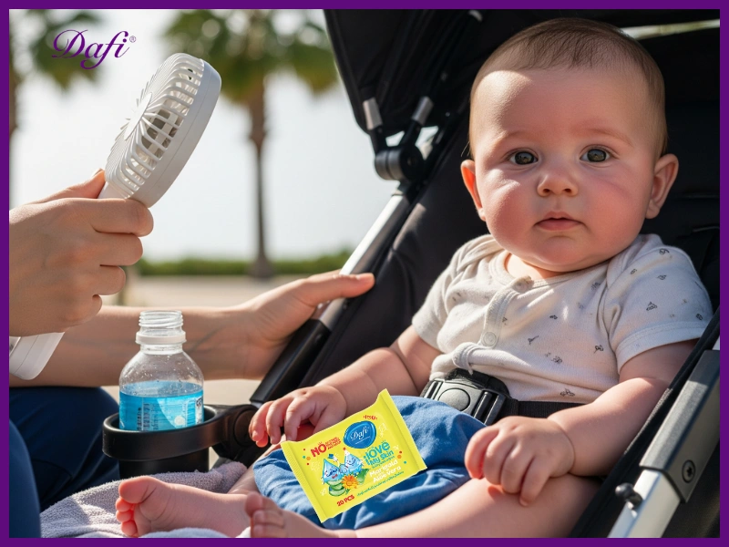 محصولات ضروری برای مراقبت از نوزاد در گرما